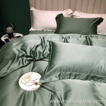 Solid tencel bed sheet bedding set